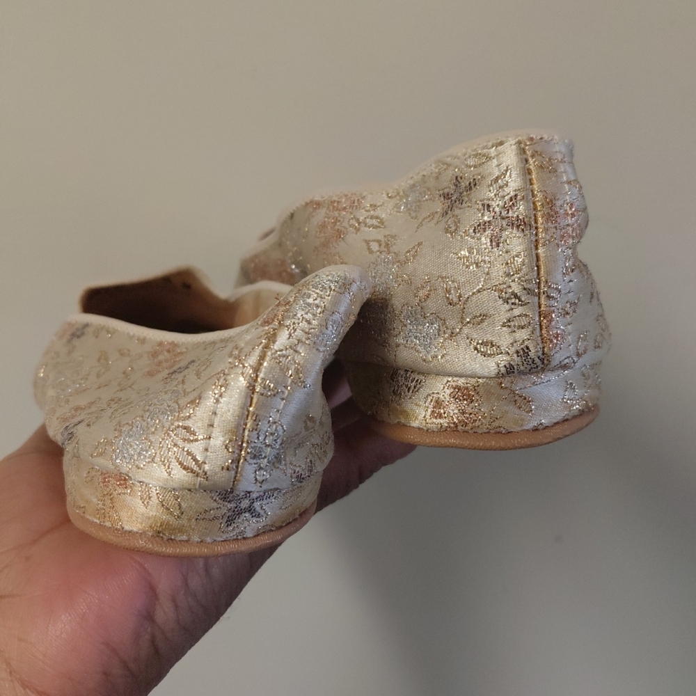 Daniel Green VTG Women's Brocade Floral Flats Slippers Size 7.5 - Picture 4 of 10
